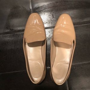 JCrew blush patent leather flats